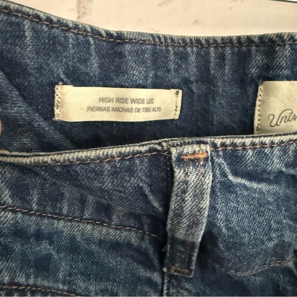 Universal Thread Dark Blue Flare & Wide Leg Jeans - Picture 5 of 8